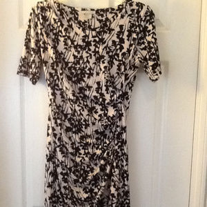 H&M Small Black/White 1/2 Sleeve Dress